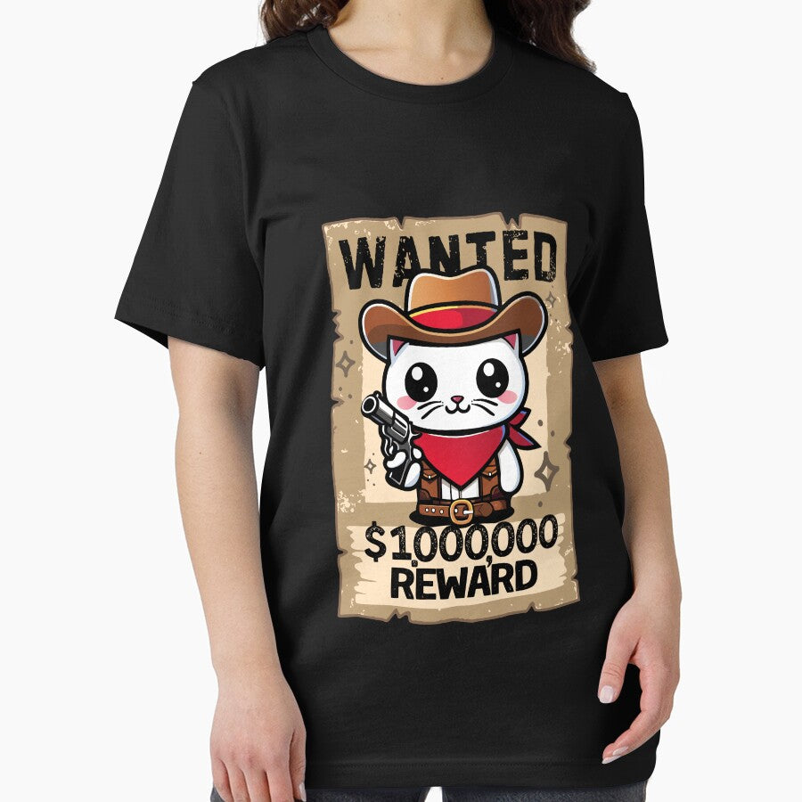 Cat wanted, reward, gunslinger cat, gunslinger by antcpjr682 T-Shirts, Hoodie, Sweatshirt | BlankRebels.com (Image 2)