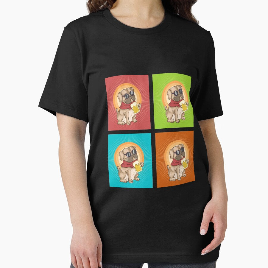 Funny colorful dog with a beer pattern by urban-color T-Shirts, Hoodie, Sweatshirt | BlankRebels.com (Image 2)