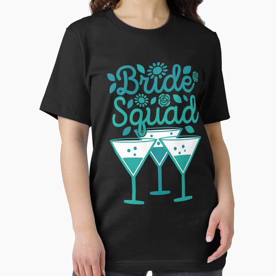 Bride Squad Cute Bachelorette Party Bridal Shower by GravitiTees T-Shirts, Hoodie, Sweatshirt | BlankRebels.com (Image 2)