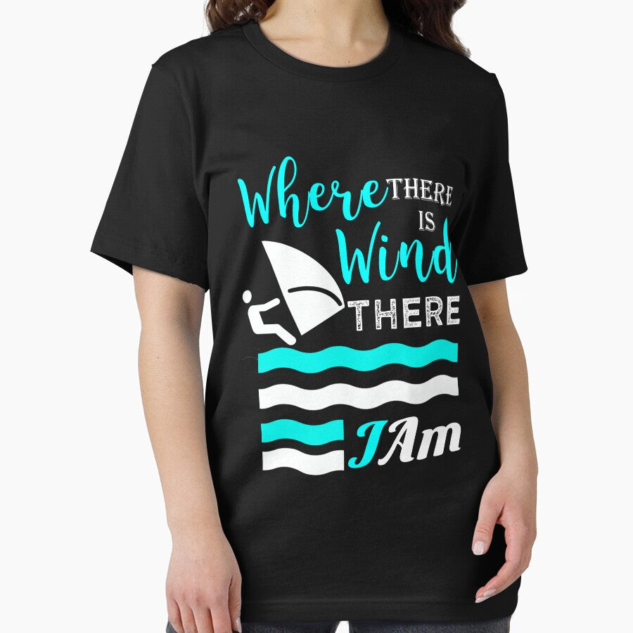 Cute wind surfing gift If there wind there I am by LGamble12345 T-Shirts, Hoodie, Sweatshirt | BlankRebels.com (Image 2)