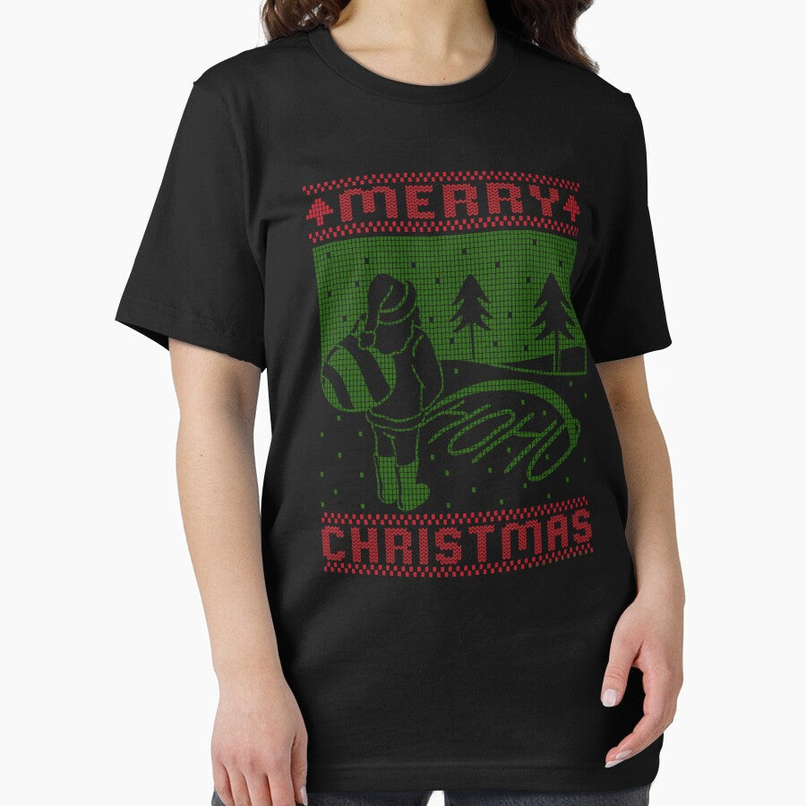Merry Christmas Santa Pissing Ho Ho Ho - Merry Christmas by dJ-Design T-Shirts, Hoodie, Sweatshirt (Image 2)