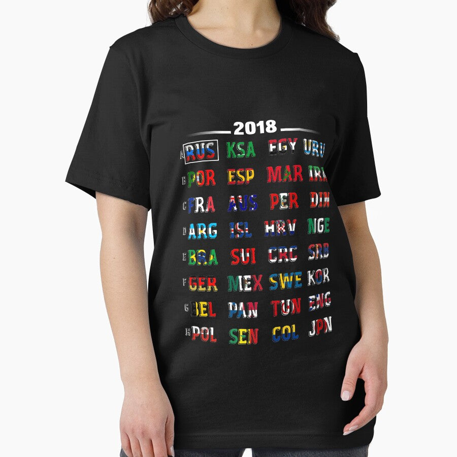 Russia Soccer 2018 National Flags T-Shirts I Love football Soccer by Tetete