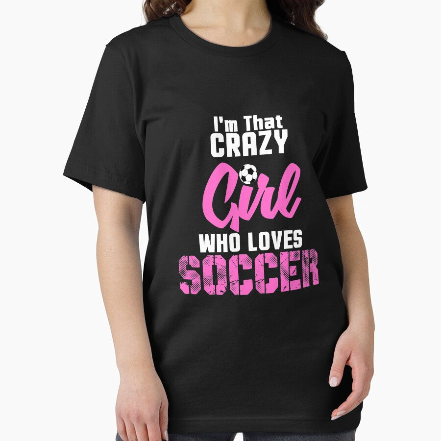 Crazy Soccer Girl, Girls Soccer, Girls Soccer Gift by Designs4Less