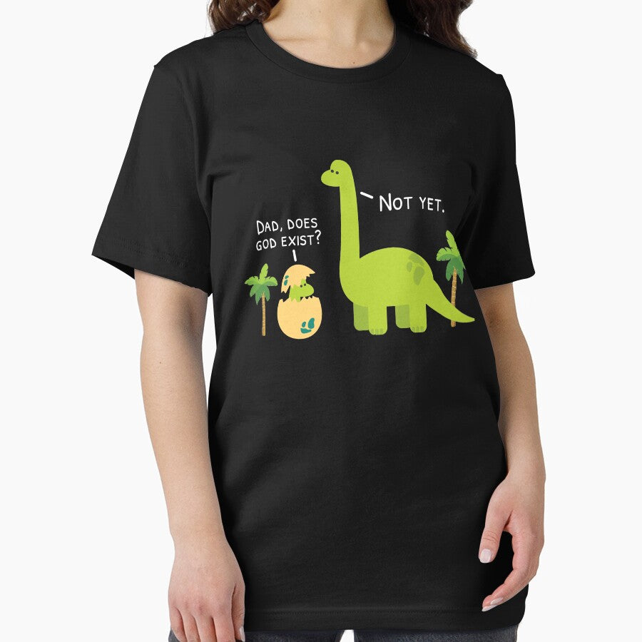 Dinosaur Atheist, Does God Exist Yet by designeclipse T-Shirts, Hoodie, Sweatshirt | BlankRebels.com (Image 2)