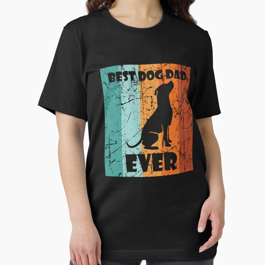 Best Dog Dad Ever, Vintage Eighties Style Cat Retro Distressed by Slassyat T-Shirts, Hoodie, Sweatshirt (Image 2)