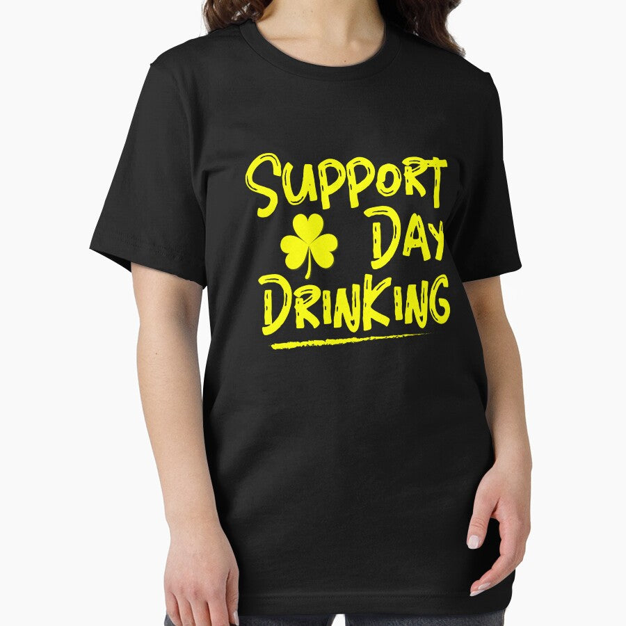 Support Day Drinking St Patricks Day Drink All Day Beer Shirt by doggopupper Hoodie, Sweatshirt | BlankRebels.com (Image 2)