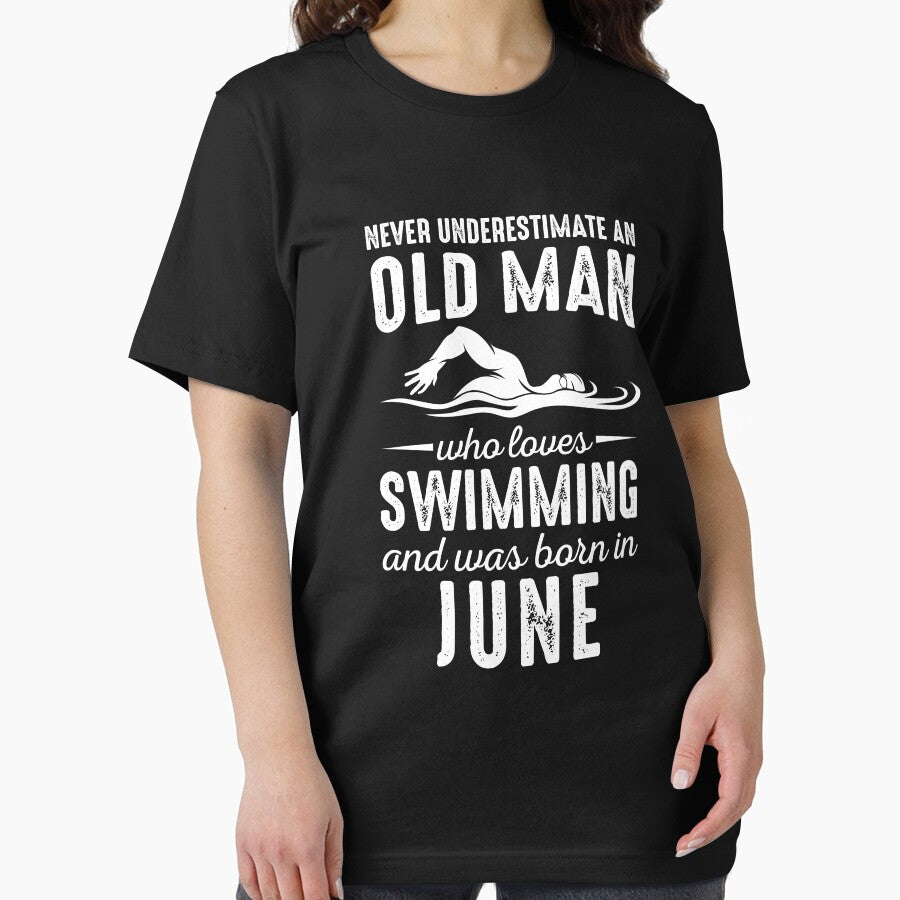NEVER UNDERESTIMATE OLD MAN WHO LOVES SWIMMING by bylox T-Shirts, Hoodie, Sweatshirt | BlankRebels.com (Image 2)