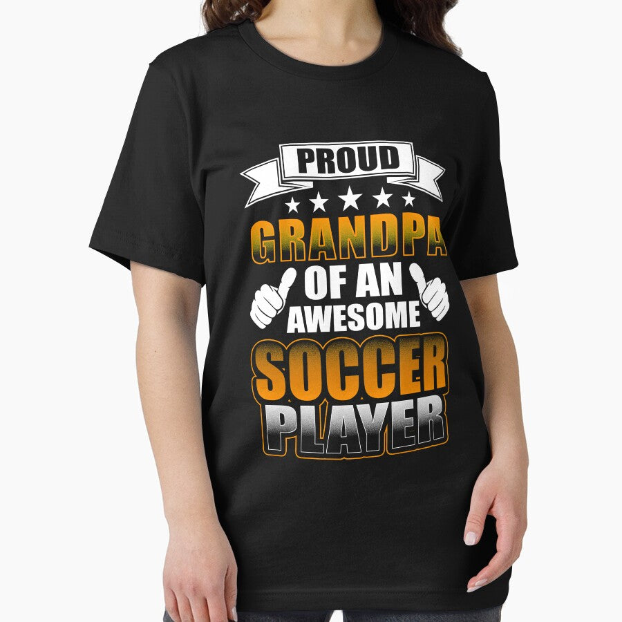 Grandpa T Shirt Proud Grandpa Of An Awesome Soccer Player by thuthuatna