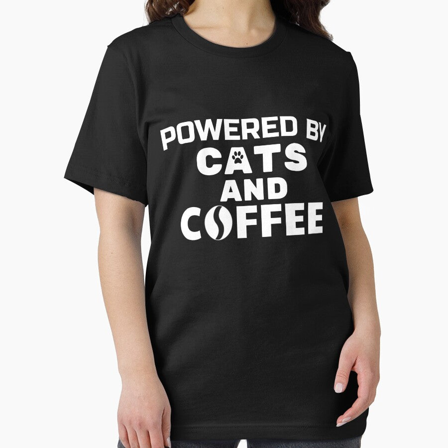 Powered By Cats And Coffee by Goat Family Des T-Shirts, Hoodie, Sweatshirt | BlankRebels.com (Image 2)