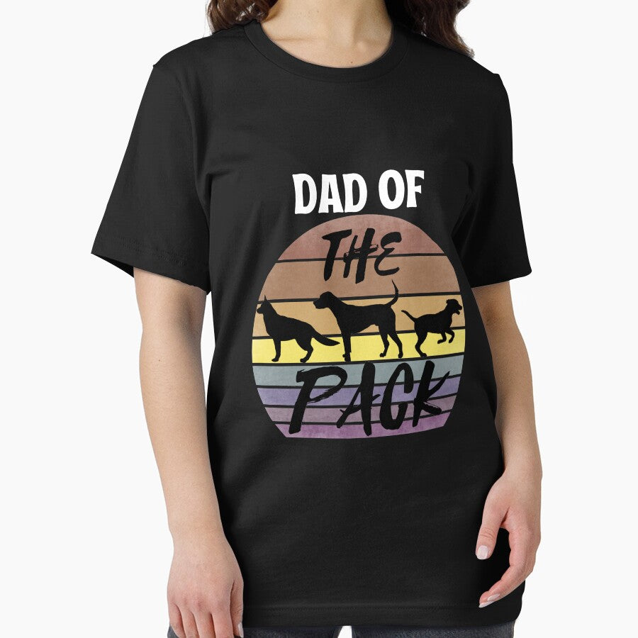 Dad of The Pack: Dog Dad Retro Vintage Sunset by ACC T-Shirts, Hoodie, Sweatshirt | BlankRebels.com (Image 2)