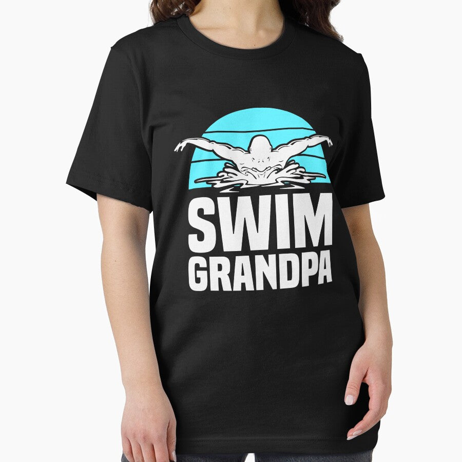 Swim Team Grandpa Papa Swimming Meet Swimmer by bylox T-Shirts, Hoodie, Sweatshirt | BlankRebels.com (Image 2)