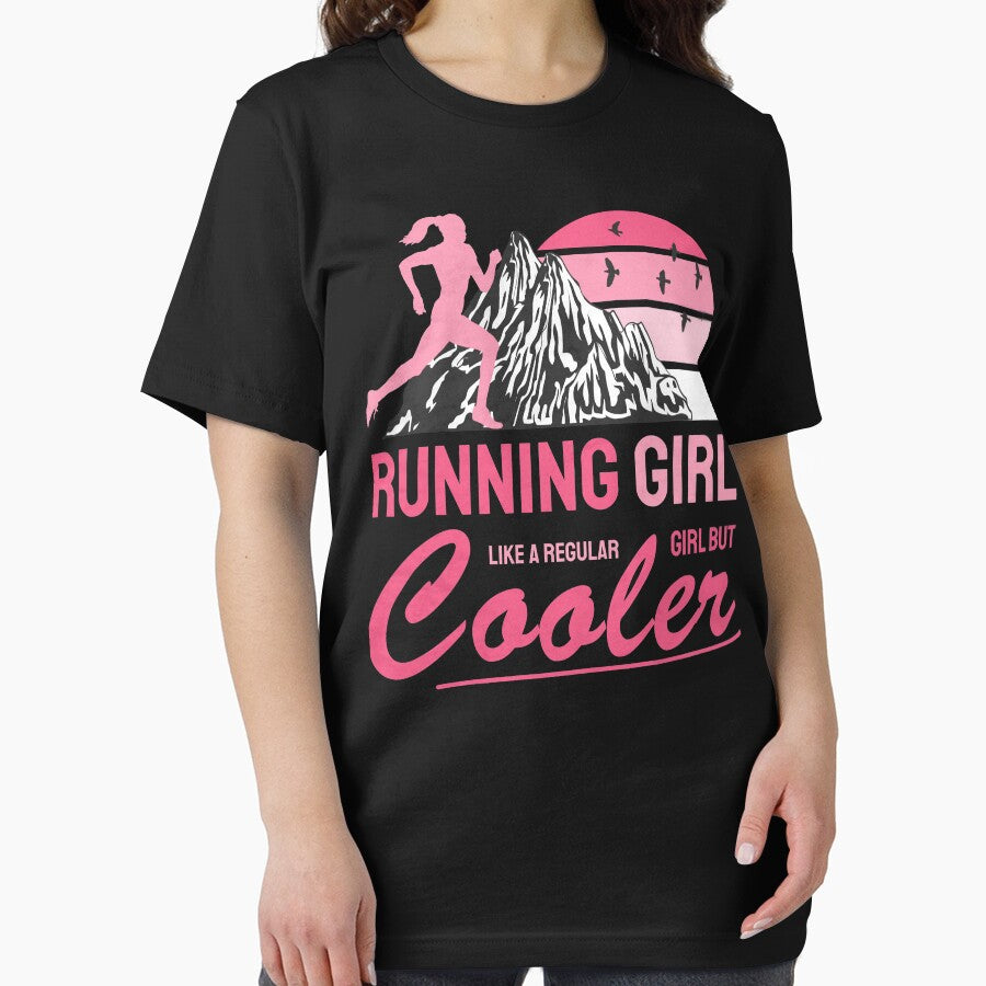 Running Girl Like a Regular Girl But Cooler Gift for Women Runners by grinta2021 T-Shirts, Hoodie, Sweatshirt (Image 2)