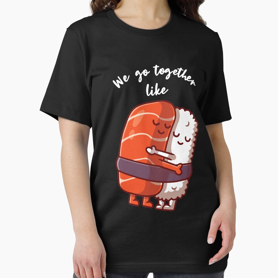 Sushi Shirt Sushi Lover T-Shirt Saumon et Riz Nigiri Chemise Sushi Couple Shirt Best Friend Sushi T-Shirt Funny... (Image 2)