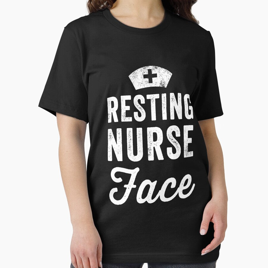 Resting nurse face - funny nurse by Captain Mood T-Shirts, Hoodie, Sweatshirt | BlankRebels.com (Image 2)