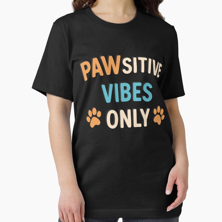 Pawsitive Vibes Only – Cute Dog Lover Quote Design by NeutronDesign