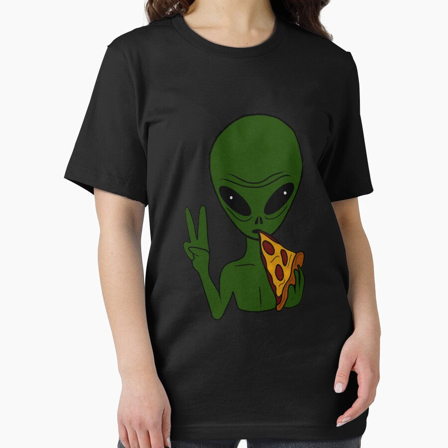 Funny Alien Eating Pizza Halloween Gift by Logiamerch T-Shirts, Hoodie, Sweatshirt | BlankRebels.com (Image 2)