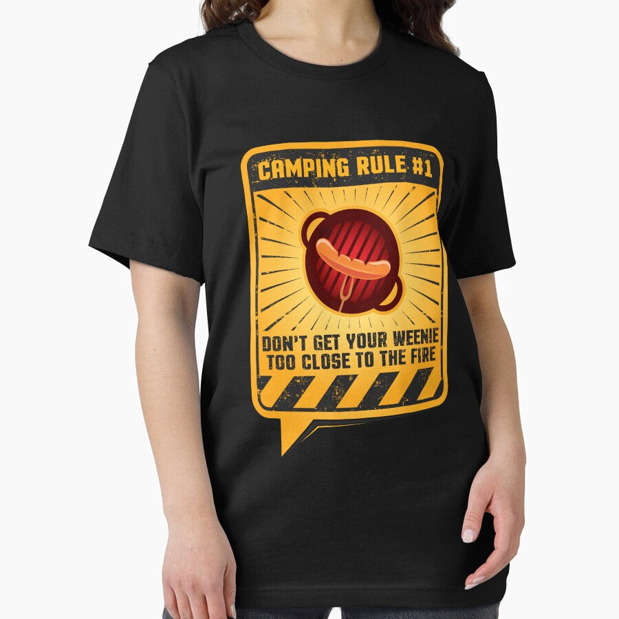 Camping Rule #1 Don’t Get Your Weenie Too Close To The Fire by Danny Cuevas T-Shirts, Hoodie, Sweatshirt (Image 2)