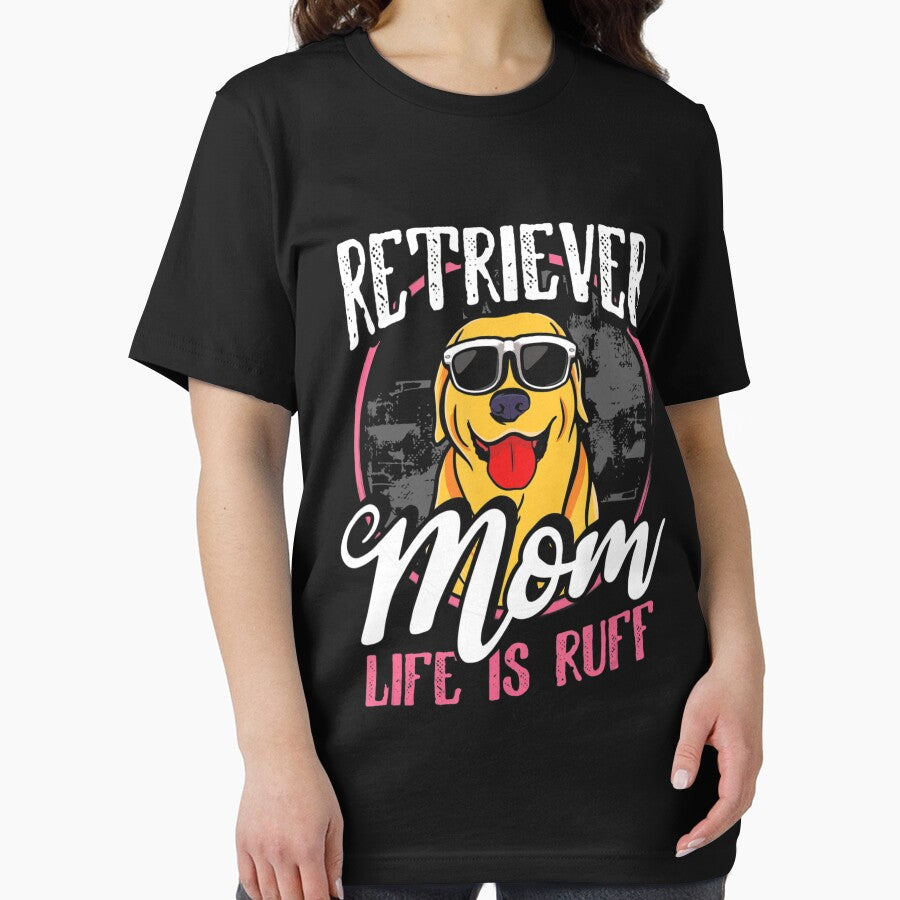 Golden Labrador Retriever Mom Life Is Ruff Mom Dad by AngelanMichelle T-Shirts, Hoodie, Sweatshirt (Image 2)