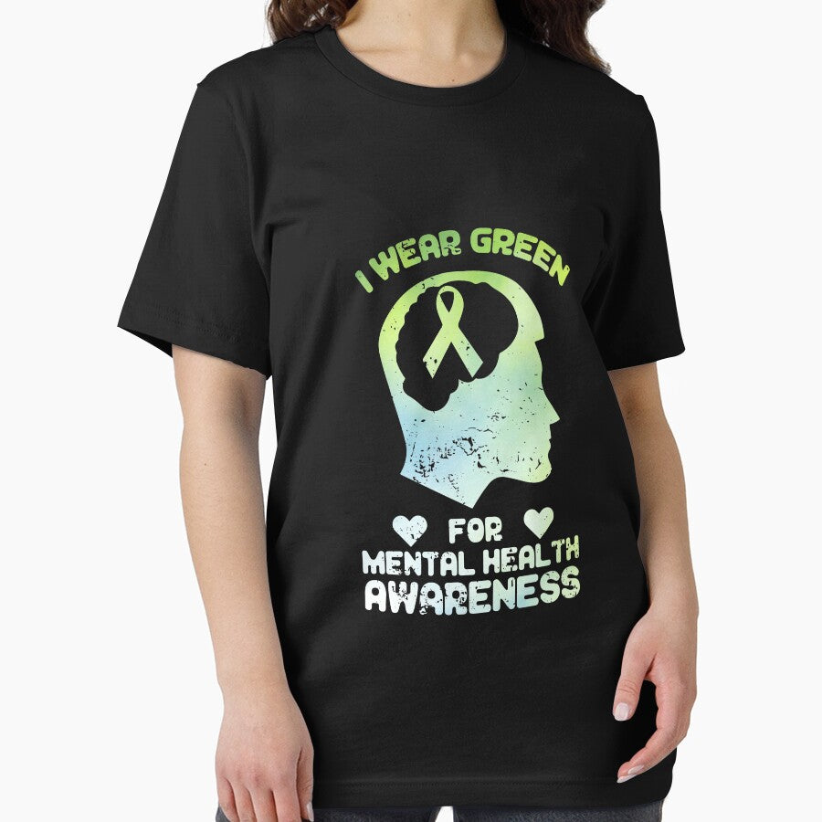 I Wear Green For Mental Health Awareness by stuch75 T-Shirts, Hoodie, Sweatshirt | BlankRebels.com (Image 2)