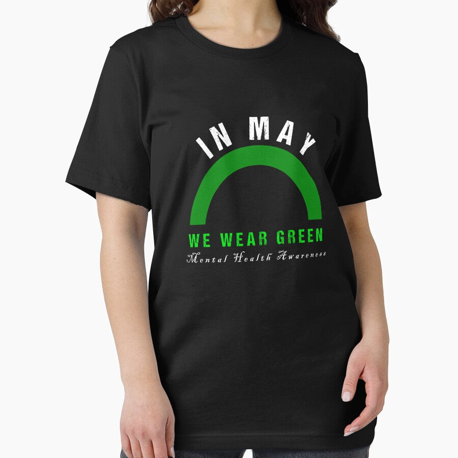 Mental Health matters we wear green mental health awareness Rainbow by Modern-Made T-Shirts, Hoodie, Sweatshirt (Image 2)