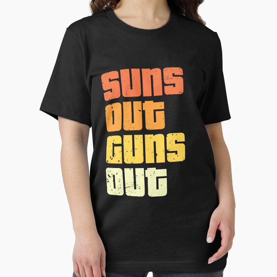 Vintage Sun's Out Guns Out by hadicazvysavaca T-Shirts, Hoodie, Sweatshirt | BlankRebels.com (Image 2)