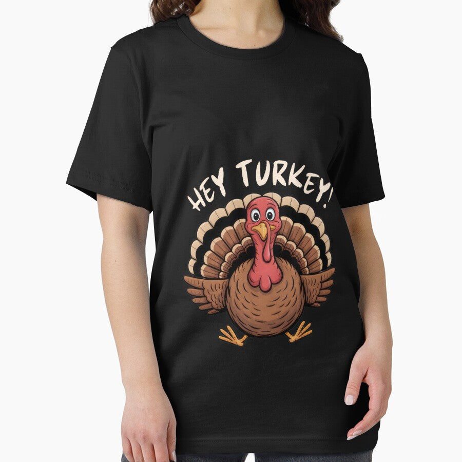 Hey Turkey Cute Turkey Design for Thanksgiving Fun by vespira-motion T-Shirts, Hoodie, Sweatshirt | BlankRebels.com (Image 2)