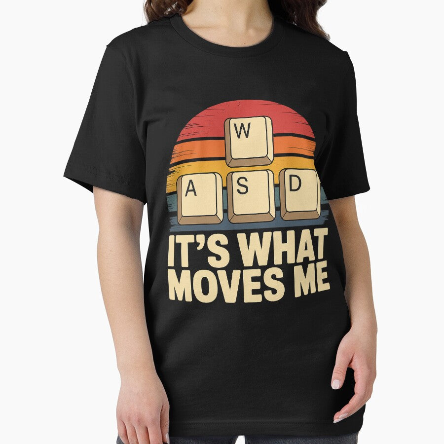 Retro WASD Gaming Keys Funny PC Gamer 'S What Moves Me T-Shirts, Hoodie, Sweatshirt