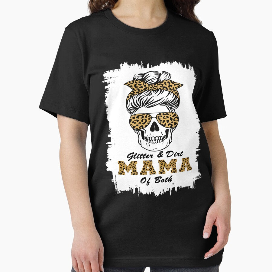 Glitter And Dirt Mama Of Both by markaam T-Shirts, Hoodie, Sweatshirt | BlankRebels.com (Image 2)