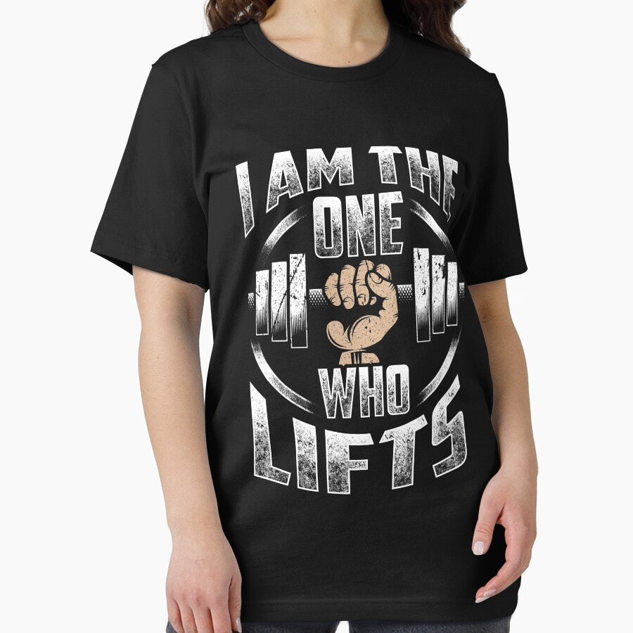 Funny Fitness Workout "I Am The One Who Lifts" Pun Tee by festivalshirt Hoodie, Sweatshirt | BlankRebels.com (Image 2)