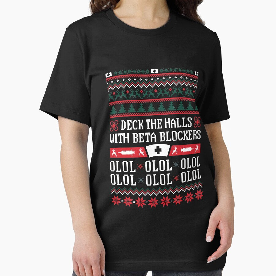 Funny Nurse Christmas Shirt Ugly Xmas T-shirt Gift Tee Women by cidolopez Hoodie, Sweatshirt | BlankRebels.com (Image 2)