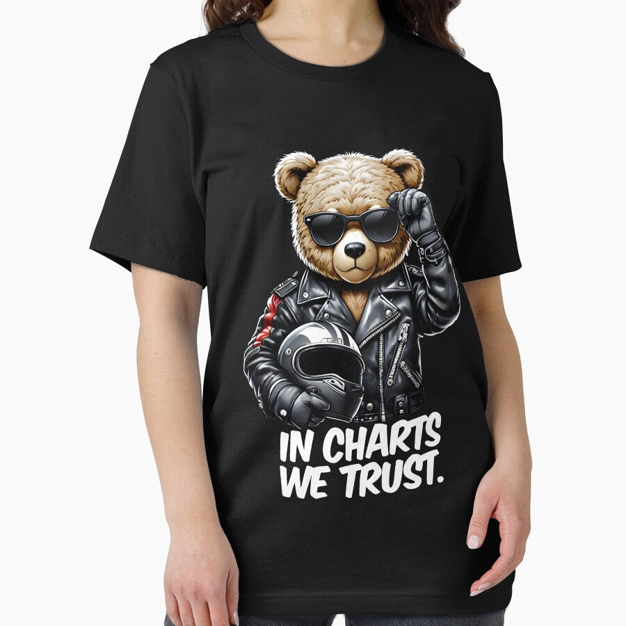In Charts We Trust - Cool Bear Trading Design by Pips Addicts T-Shirts, Hoodie, Sweatshirt | BlankRebels.com (Image 2)
