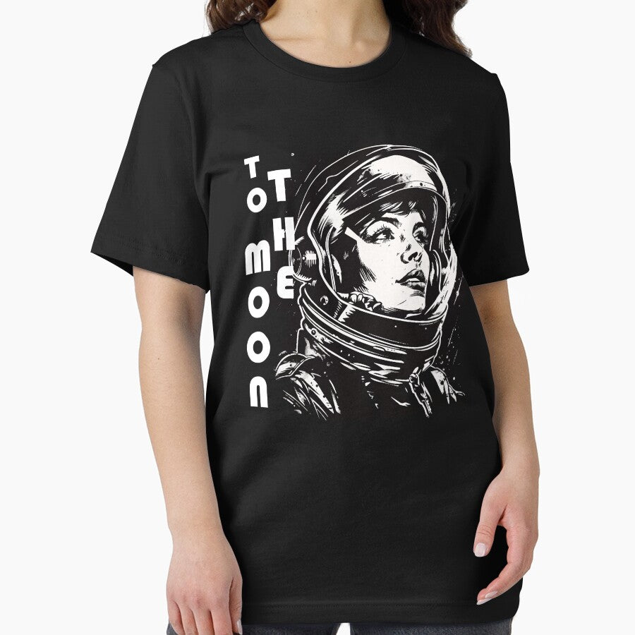 Women in space fashion and Retro space women’s t-shirt by Cute Animal pattern T-shirt Hoodie, Sweatshirt (Image 2)