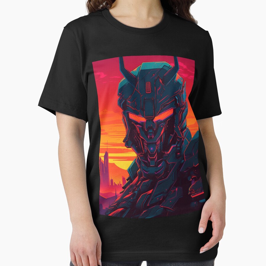 Neon Retrowave Cyber Demon #5 by RESToRAPTOR T-Shirts, Hoodie, Sweatshirt | BlankRebels.com (Image 2)