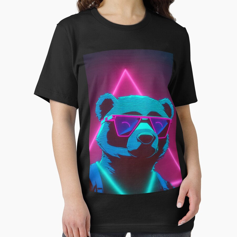 Vaporwave neon cool bear in sunglasses by RESToRAPTOR T-Shirts, Hoodie, Sweatshirt | BlankRebels.com (Image 2)