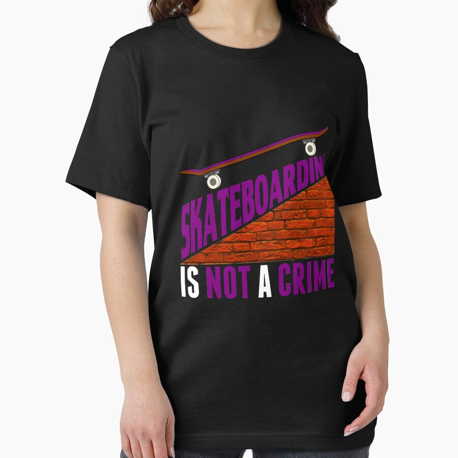 Skateboarding Is Not A Crime by stuch75 T-Shirts, Hoodie, Sweatshirt | BlankRebels.com (Image 2)