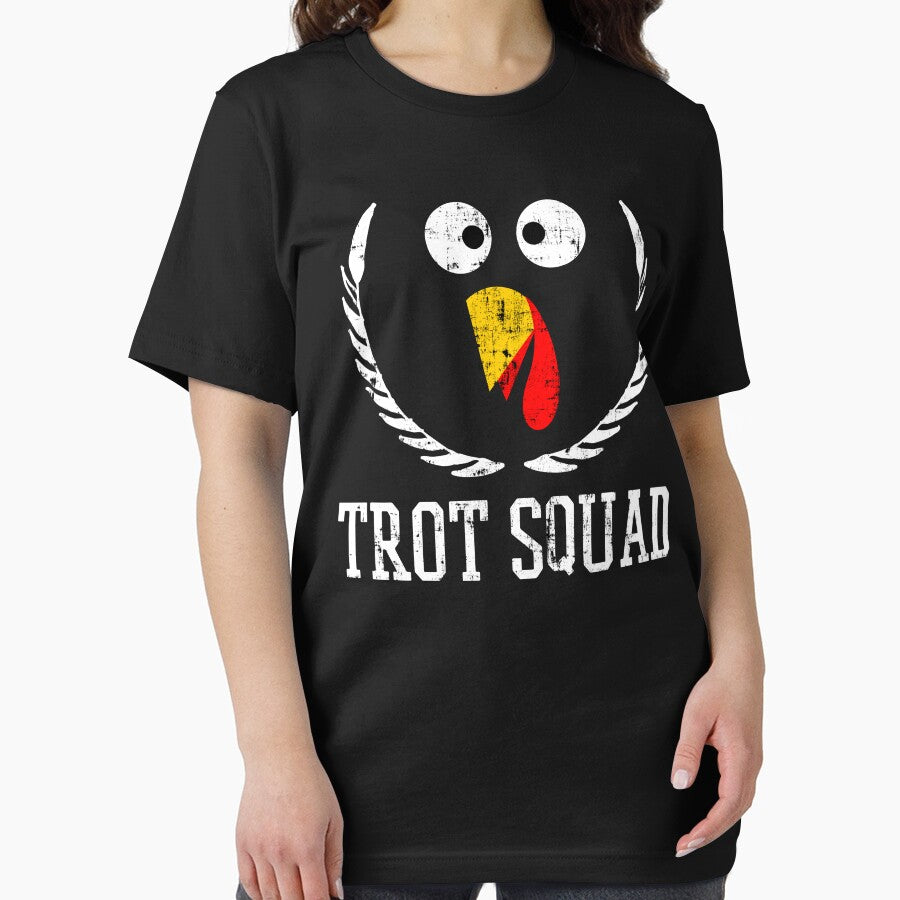 Trot Squad Thanksgiving Day Funny Turkey Face Running Gifts by ThreeFngrs T-Shirts, Hoodie, Sweatshirt (Image 2)