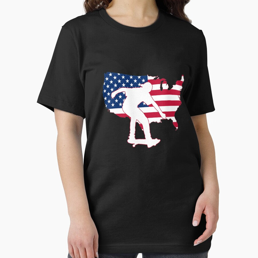 Skateboard Silhouette Flag by stuch75 T-Shirts, Hoodie, Sweatshirt | BlankRebels.com (Image 2)