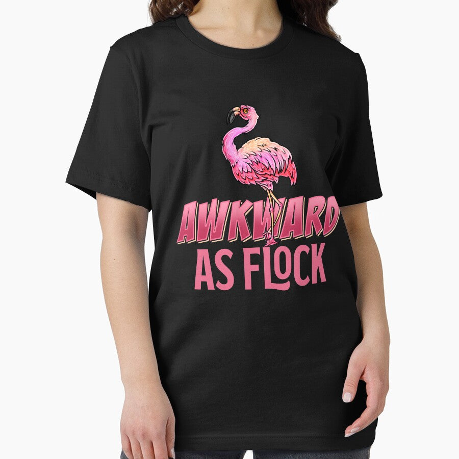 Awkward As Flock - Funny Flamingo by Meliafroggy T-Shirts, Hoodie, Sweatshirt | BlankRebels.com (Image 2)