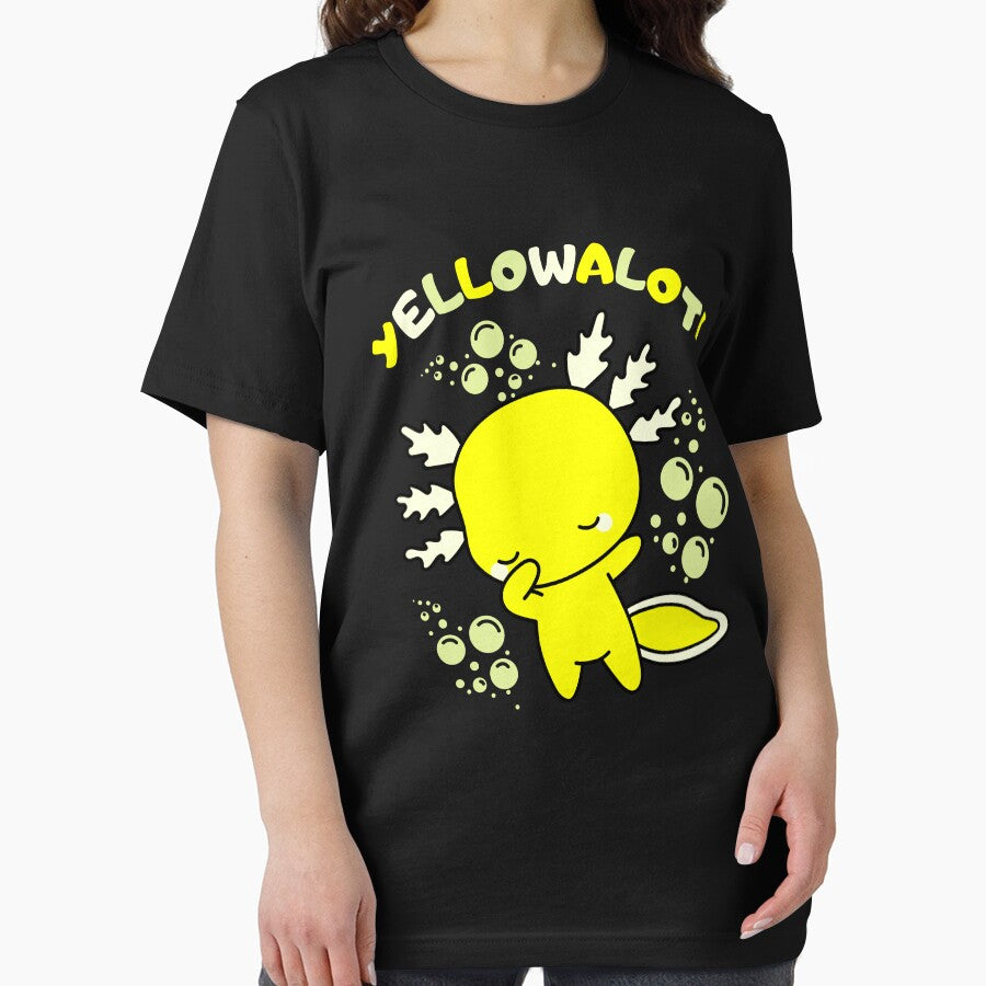 Cute cartoon baby yellow Axolotl wordplay by ColorAlotl T-Shirts, Hoodie, Sweatshirt | BlankRebels.com (Image 2)