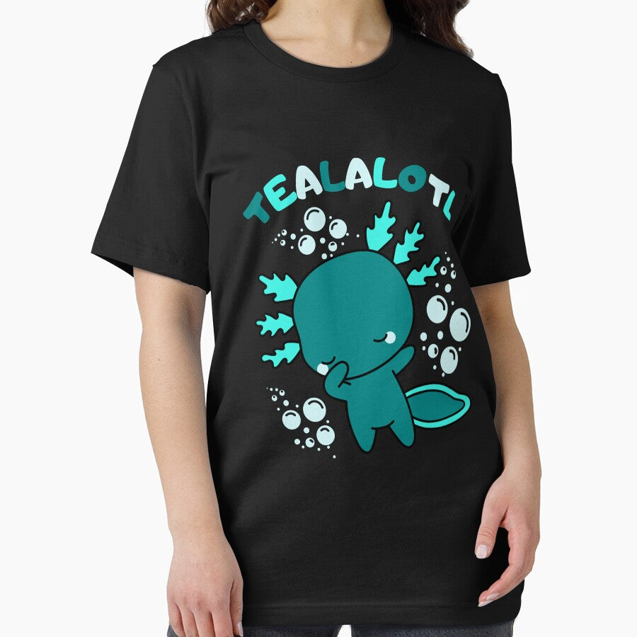 Cute cartoon baby teal Axolotl wordplay by ColorAlotl T-Shirts, Hoodie, Sweatshirt | BlankRebels.com (Image 2)