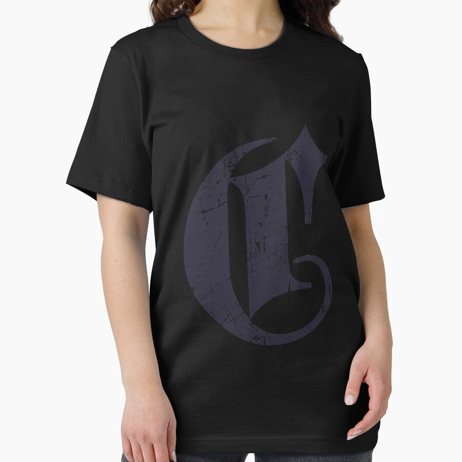 Dark Grunge Monogram Letter "C" Blackletter by SunnyStreet T-Shirts, Hoodie, Sweatshirt | BlankRebels.com (Image 2)