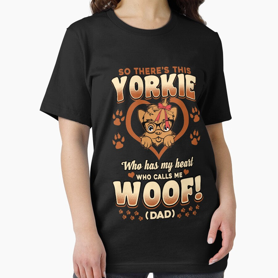 Yorkie Dog Woof Dad by fantasticdesign T-Shirts, Hoodie, Sweatshirt | BlankRebels.com (Image 2)