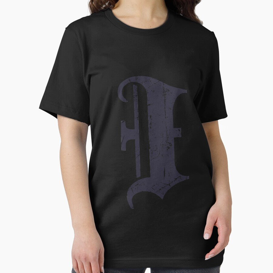 Dark Grunge Monogram Letter "I" Blackletter by SunnyStreet T-Shirts, Hoodie, Sweatshirt | BlankRebels.com (Image 2)