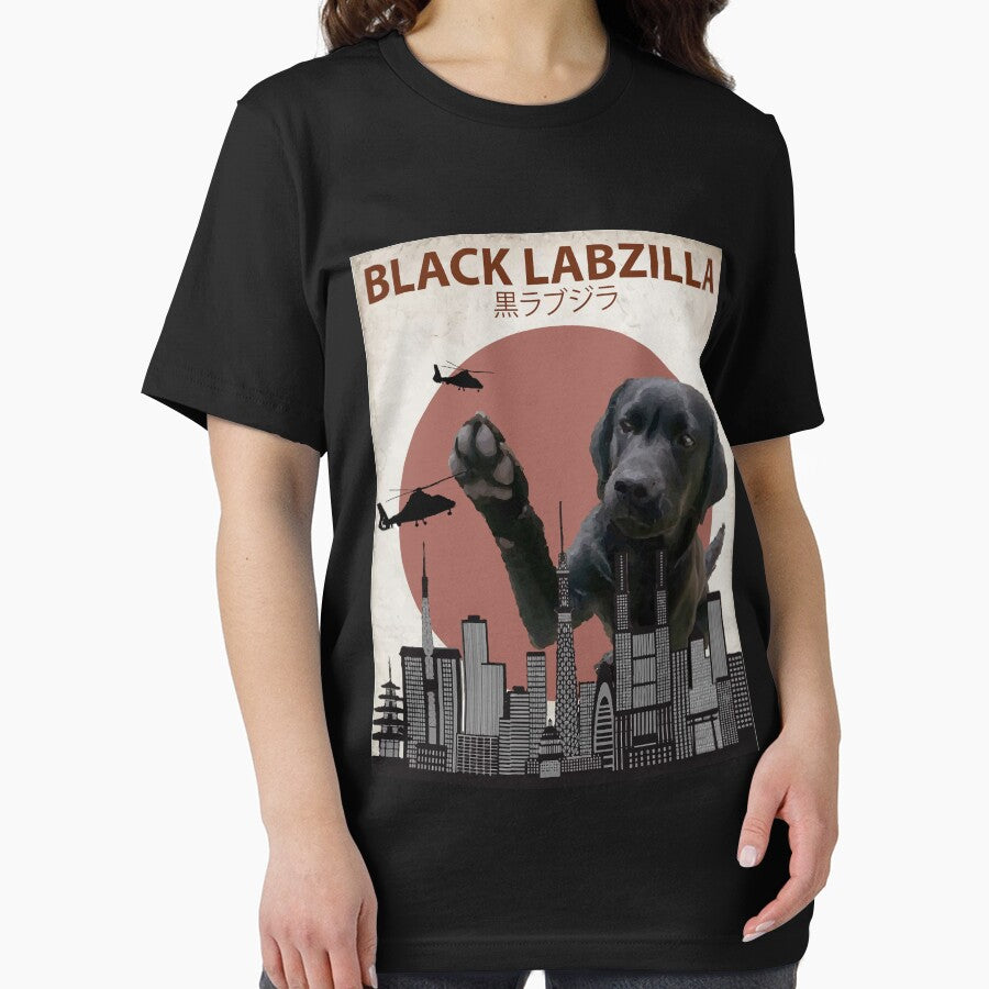 Black Labzilla - Giant Labrador Retriever Lab Dog Monster by Animalzilla T-Shirts, Hoodie, Sweatshirt (Image 2)