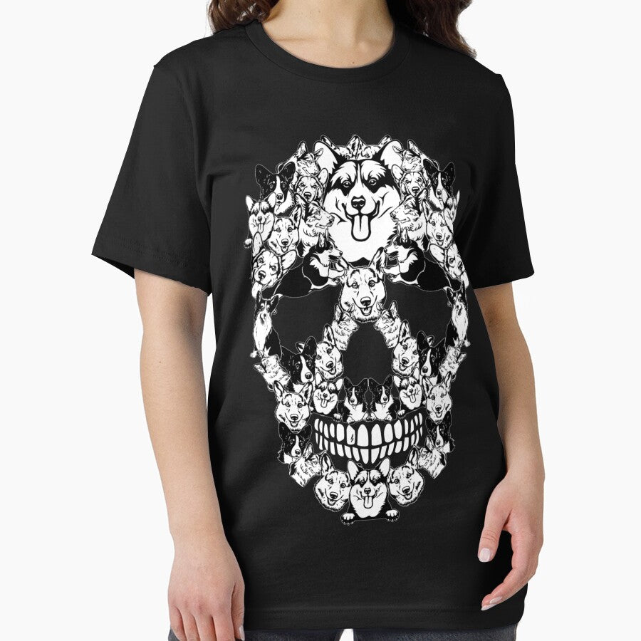 Corgi Skull Halloween by DoreskyDavid T-Shirts, Hoodie, Sweatshirt | BlankRebels.com (Image 2)