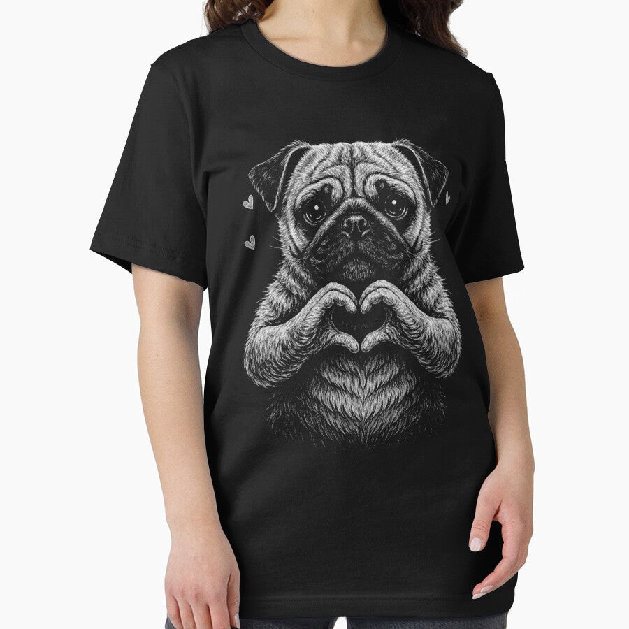 Pug Heart Valentine by will freed18