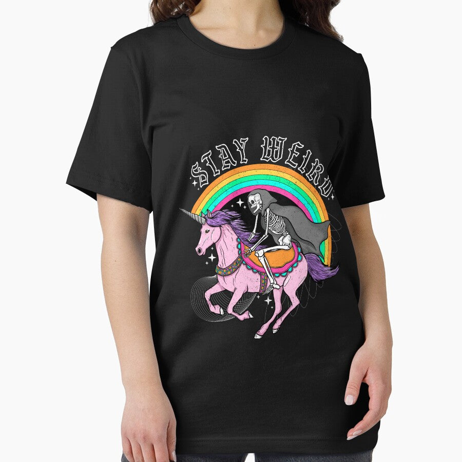 Stay Weird Skeleton Unicorn by shanconart T-Shirts, Hoodie, Sweatshirt | BlankRebels.com (Image 2)