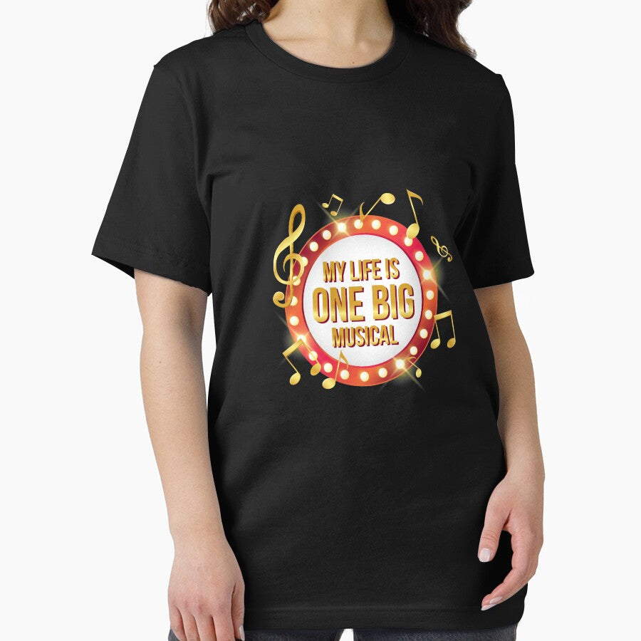 My Life Is One Big Musical | theatre lover | theatre geek | theatre gifts | music theatre shirt | drama teacher gift | theatre gift ideas | theatre shirt | theater gift | theatre nerd | thespian shirt by Kreature Look