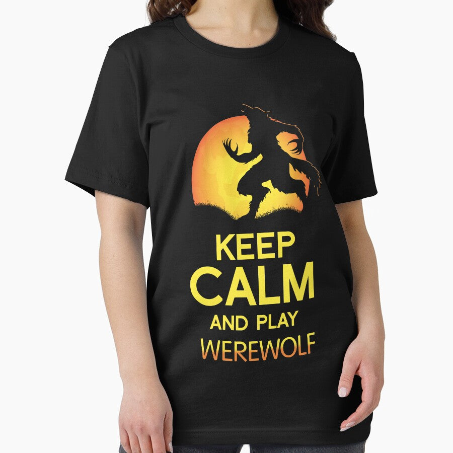 Keep Calm and Play Werewolf Board Game Graphic - Tabletop Gaming by MeepleDesign T-Shirts, Hoodie, Sweatshirt (Image 2)
