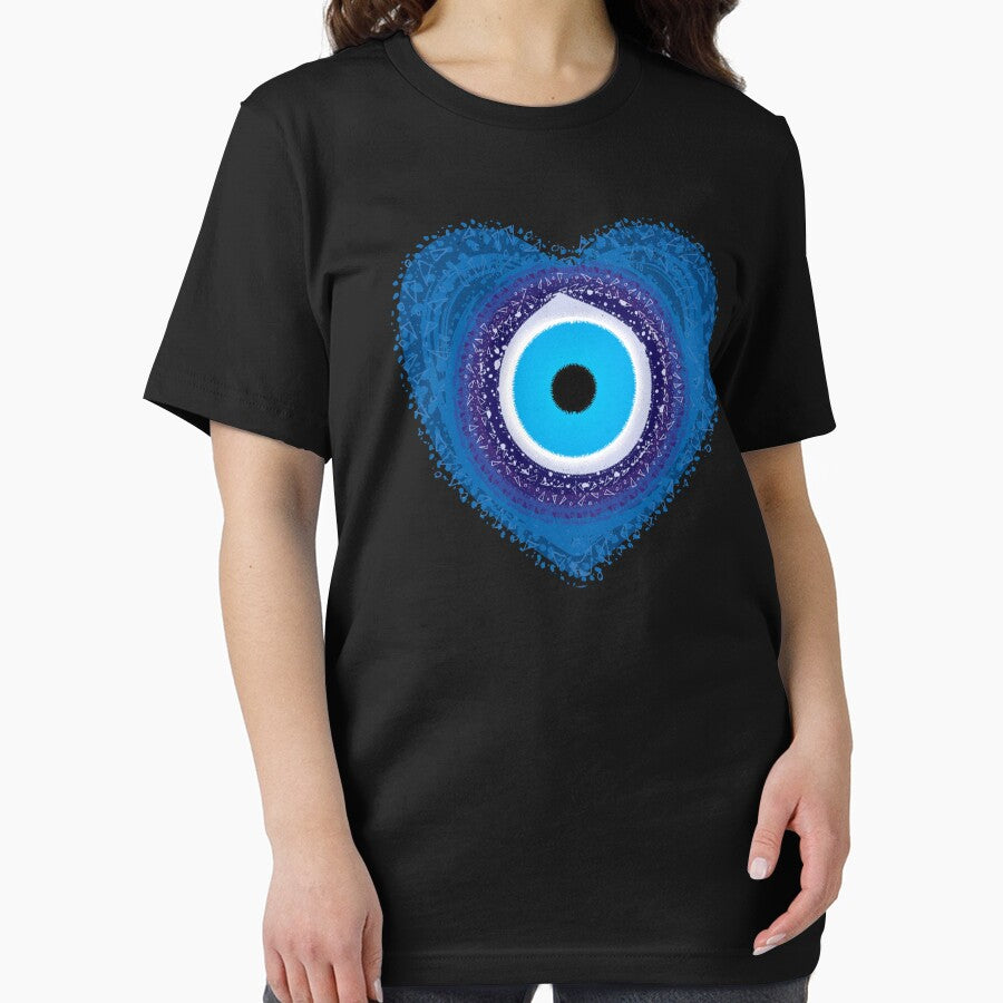 Evil Eye Turkish Eye Protect Against Evil Greek Heart of Love by DopeSnag Originals | Art T Shirts Apparel... (Image 2)
